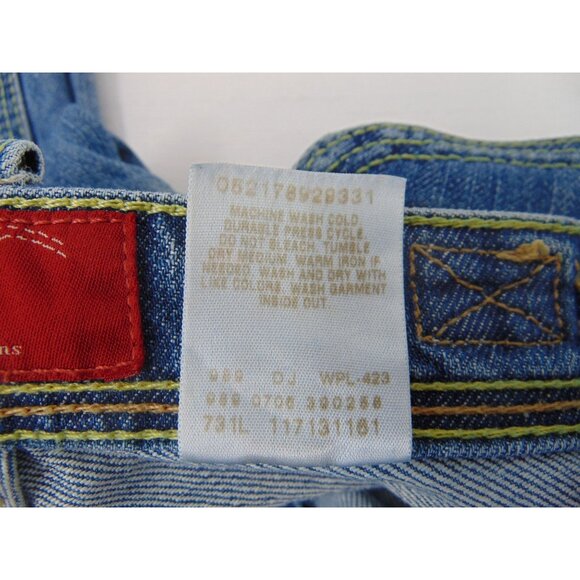 Levis Buckle Back Low Rise Boot Cut Retro Jeans Size 11 Flap Sun Set Button 731L - Picture 9 of 14